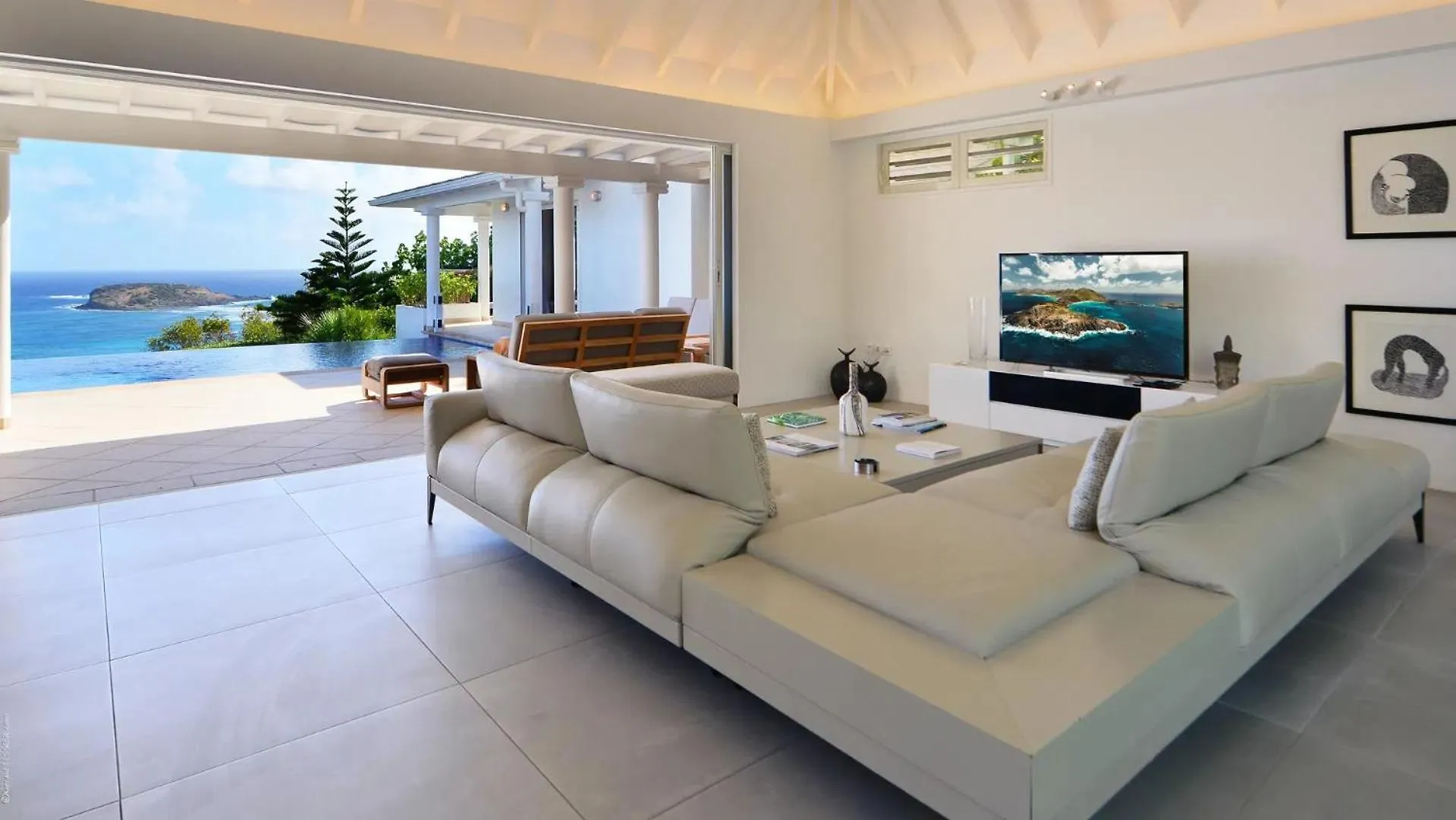 Villa With Wonderful Show Of The Infinite Ocean Marigot